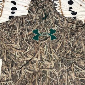 Under Armour Camouflage Hoodie with Green Logo
